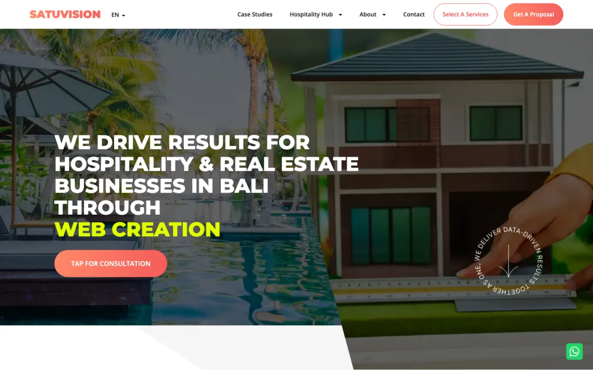 The SATUVISION homepage